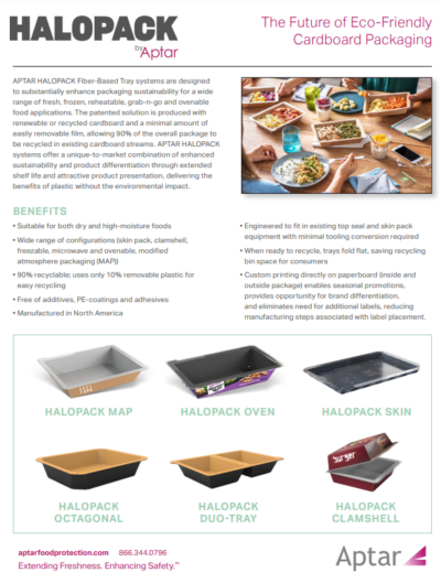 Halipack HALOPACK - Aptar – Food Protection
